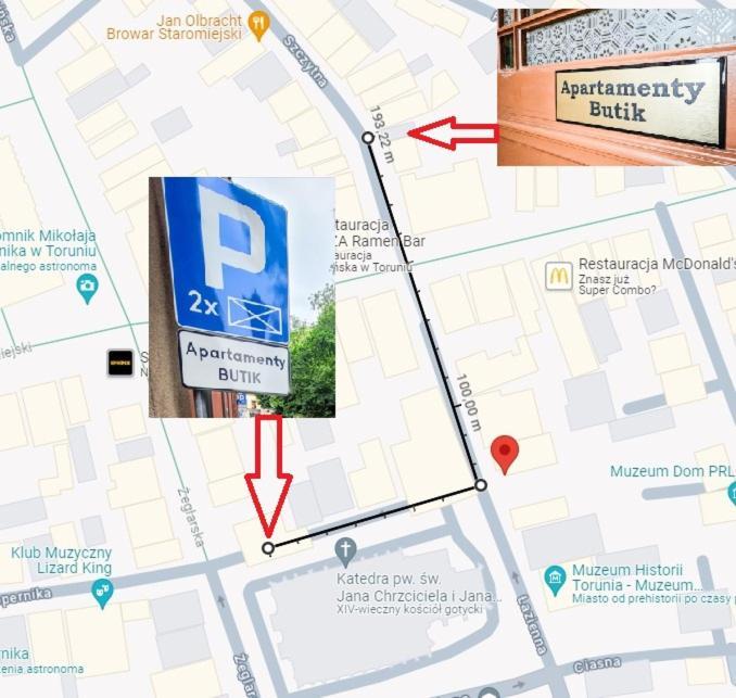 Butik Apartamenty Old Town Torun - Parking المظهر الخارجي الصورة
